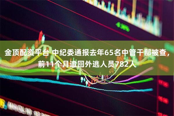 金顶配资平台 中纪委通报去年65名中管干部被查，前11个月追回外逃人员782人